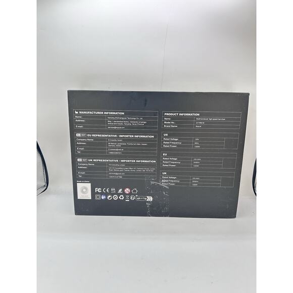 Bopcal 5 in 1 Dark Gray Hair Dryer Styler Auto Air Wrap Frizz Control Tool - Picture 2 of 4